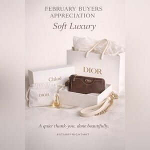 WINNER SHIPPING LABEL 🤍 FEBRUARY BUYERS APPRECIATION  🤍⚪️🕊️ Soft Luxury 🕊️⚪️